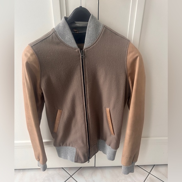 Roots Jackets & Blazers - Roots Brown and Tan Bomber Jacket